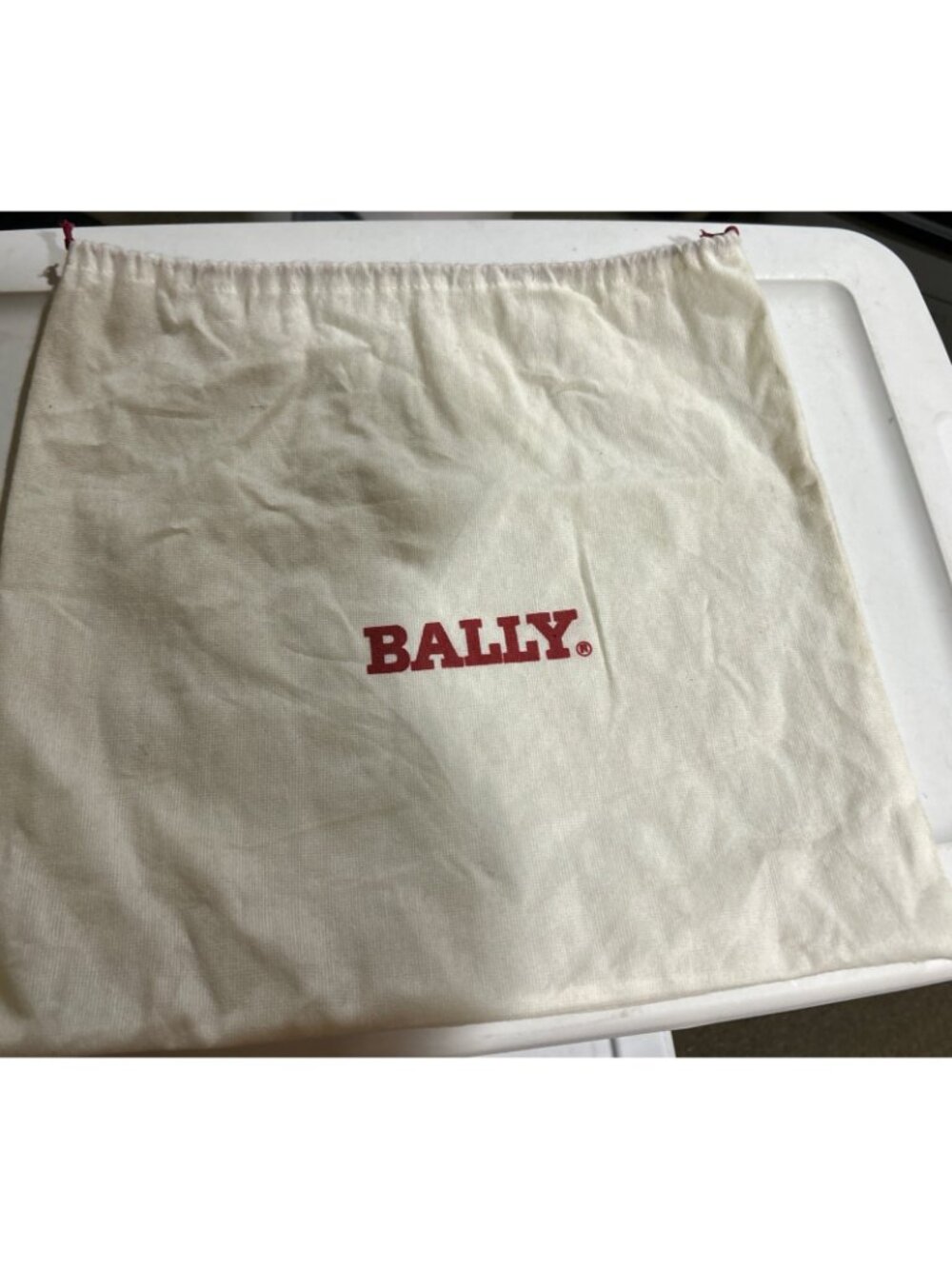 VTG BALLY Green Pebbled Leather Crossbody Bag Gold Logo Made in Italy Dust Bag - Picture 15 of 16
